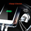 HyperGear Car Charger 2 Port USB-A 3.4 Amp Rapid Charge - White - product image 3 of 5