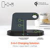 HyperGear Wireless Charging Stand 3 in 1 Charge Phone AirPods & Watch (Watch Charging Cable not included) 10W Max Fast Charge - Black - product image 2 of 5