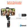 HyperGear Vlogging Tripod & Selfie Stick in One Includes Phone and Camera Mounts Rotating & Tilt Adjustments with Bluetooth Remote Adjustable to 39In Length Foldable & Compact - Black - product image 4 of 5