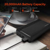 HyperGear Powerbank 20000mAh 2 Port USB-A (18W) USB-C (20W) PD Fast Charge - Black - product image 3 of 5