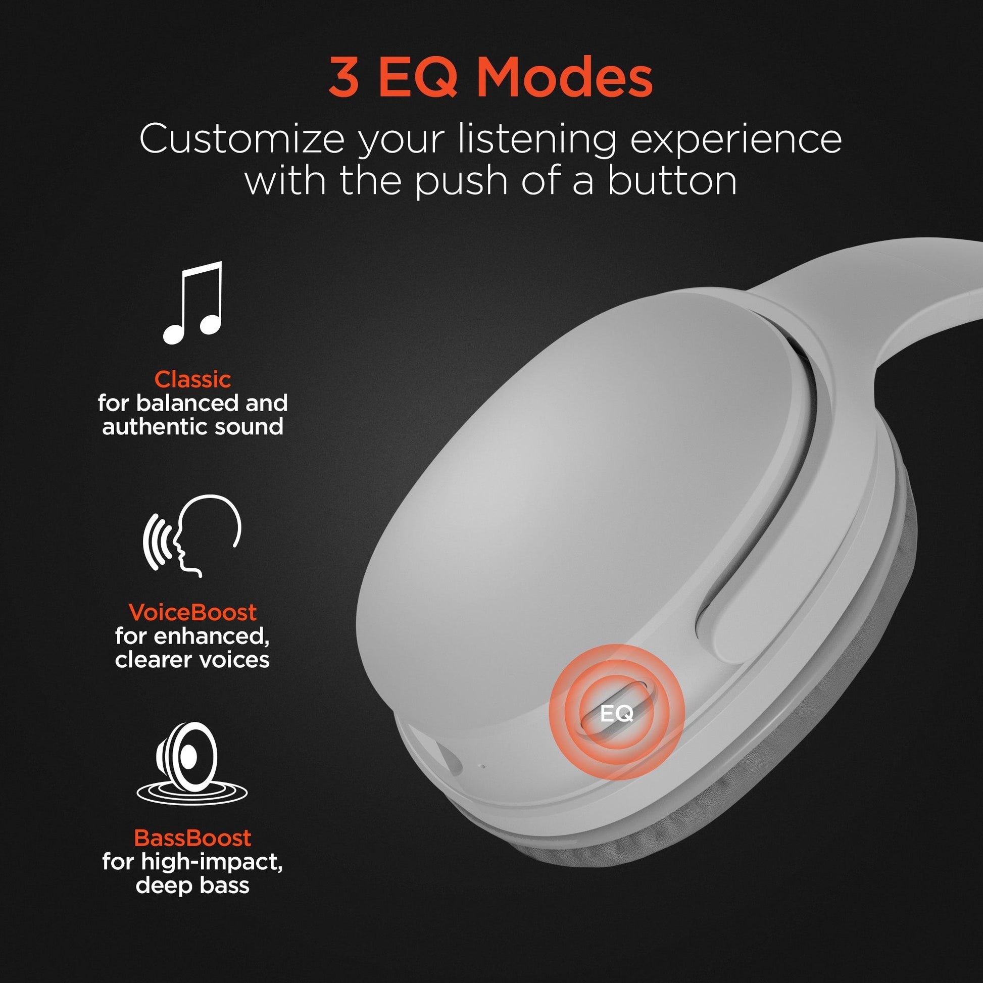 HyperGear HyperGear Bluetooth Headphone & Speakers 2-in-1 Design Flip Out to Create Speakers 3W Dynamic Bass Mic Over Ear