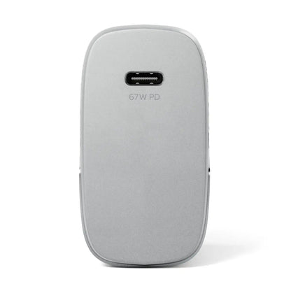 Alogic Wall Charger 1 Port 67W GaN PD USB-C with 3 International Plug Adapters & 6ft USB-C to USB-C 100W Cable & Travel Case - Grey - product image 3 of 5