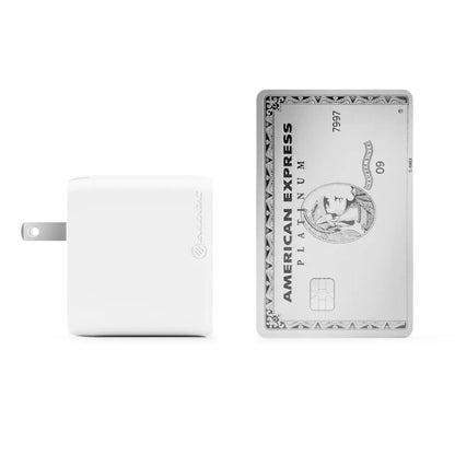 Alogic Wall Charger 1 Port 65W GaN PD USB-C with 6ft USB-C to USB-C Cable Compact Size Rapid Power - White - product image 5 of 5