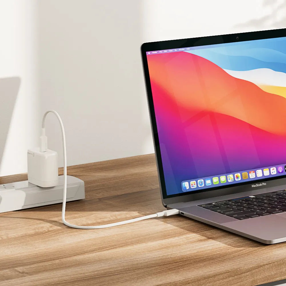 Alogic Wall Charger 1 Port 65W GaN PD USB-C with 6ft USB-C to USB-C Cable Compact Size Rapid Power - White - product image 3 of 5