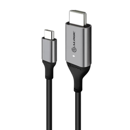 Alogic Alogic HDMI 2.1 Cable Male to Male 8K 60Hz 6ft Slim Super - Space Grey