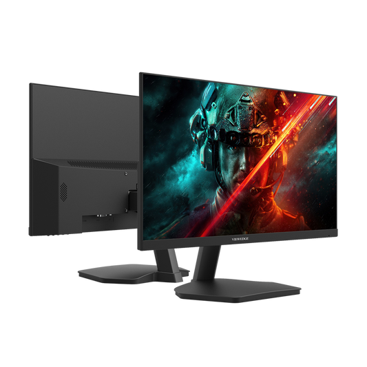 Viewedge Gaming Monitor 27in FHD (1920x1080p) up to 144hz VA panel with contrast ratio of Millions : 1, 178-degree viewing angle, and 1ms responsive time  - Black