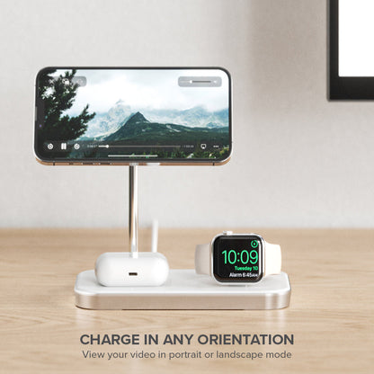 Alogic Qi Charging Stand 3-in-1 Apple Certified Phone & Watch Charger & AirPods - Black - product image 2 of 5