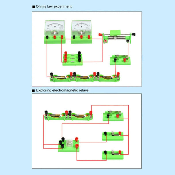 HamiltonBuhl STEAM Circuit Wizard Kit (Grades 6-12) 44 Components Includes Wires Switches Circuits LED Lights Volt Metre & More with Case Grades 6-12 - product image 4 of 5