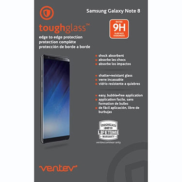 Ventev Ventev Tempered Glass Screen Protector Galaxy Note 8 (UPC: 6464443010910)