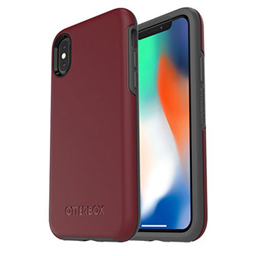 OtterBox iPhone XS Max Symmetry Burgundy/Grey Fine Po