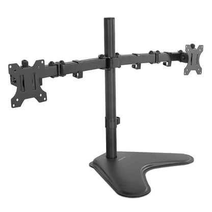 Mount-It Mount-It! Dual Monitor Desk Stand up to 32 in 17.6 lbs per Arm VESA Swivel Rotate - Black