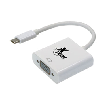 Xtech Xtech Adapter VGA Female to USB-C Male White Nickel Plated (UPC: 7983021624950)