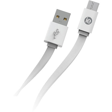 iEssentials iEssentials Charge & Sync Cable USB-C to USB-A Flat 4ft - White (UPC: 7583021698700)