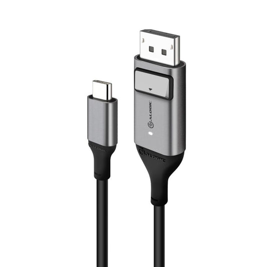 Alogic USB-C to DisplayPort Cable 3ft 4K Ultra HD with Smart LED - Space Grey - product image 1 of 1