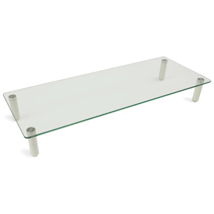 Mount-It Mount-It! Monitor & Laptop Stand Glass up to 44lbs Ergonomic & Elegant Design Vertical Leg Base (SKU: 50001)