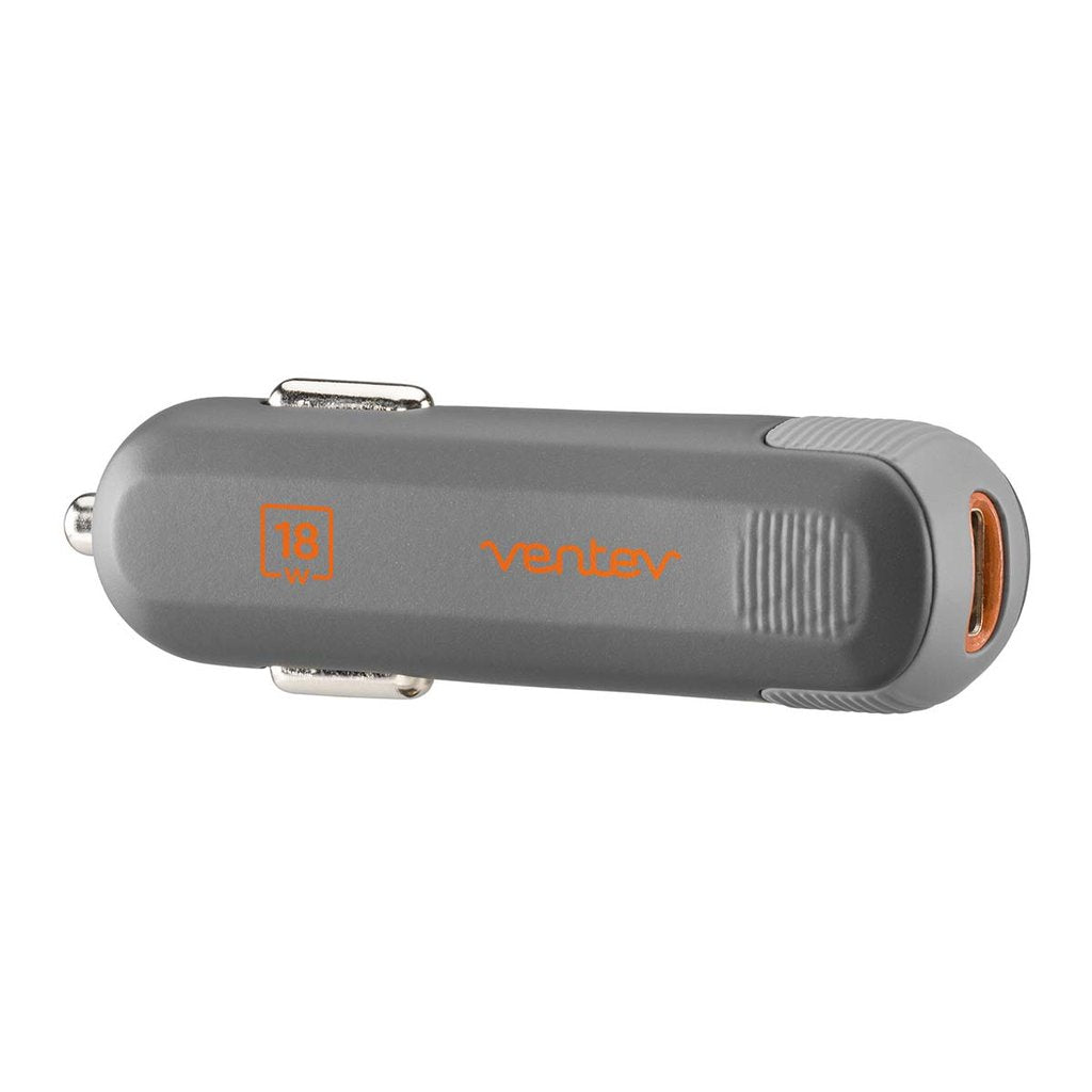 Ventev Ventev Car Charger 1 Port USB-C 18W Fast Charge pd1180 (UPC: 6464446548830) – Image 2