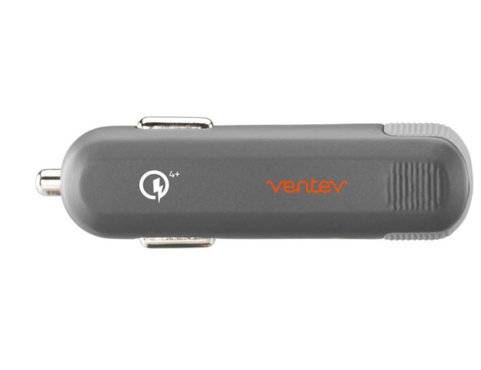 Ventev Ventev Car Charger 1 Port USB-C 27W Fast with USB-C to USB-C Cable (UPC: 6464441723010) – Image 4