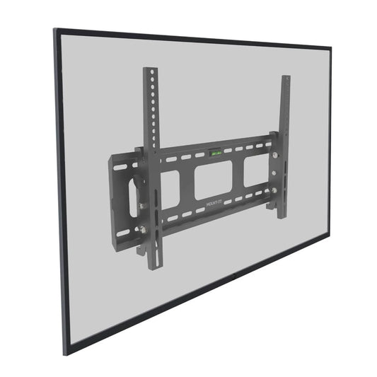 Mount-It! TV Mount Heavy Duty Super Strength Up to 80 In up to 175 lbs Tilt Integrated Level High Strength Steel Openings for Cable Management - Black