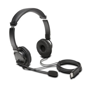 Kensington Headset Stereo with Boom Mic Bulk USB