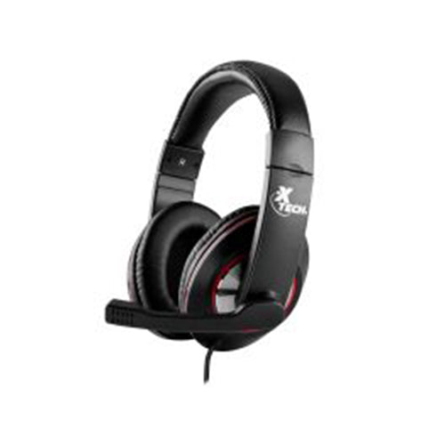 Xtech Gaming Headset Kalamos USB with Boom Mic Inline Volume & Mute Controls Adjustable Headband - Black