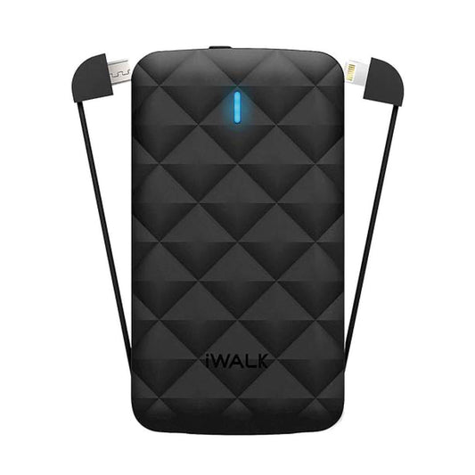 iWalk Powerbank 3000mAh Built in Lightning & Micro USB Cables
