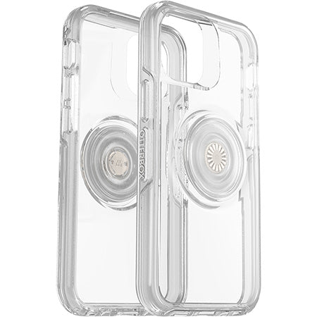 OtterBox iPhone 12 Mini & PopSocket Symmetry Clear/Off White