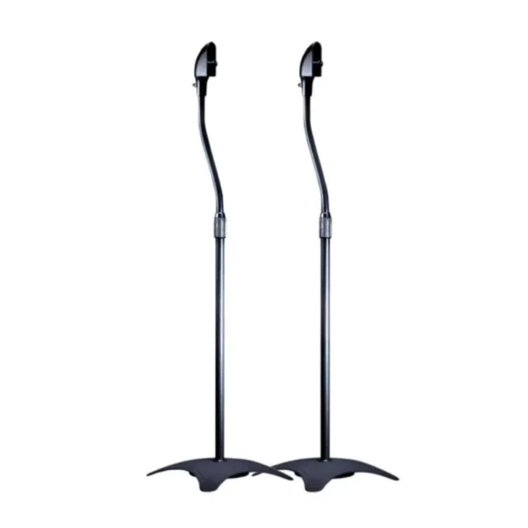 Mount-It! Speaker Stands Universal 2 (Pair) Up to 10 lbs per Speaker Steel Construction - Black