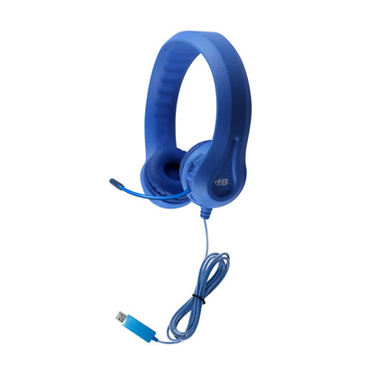 HamiltonBuhl Headset with Gooseneck Mic USB, Flex-Phone Blue, Dura-Cord