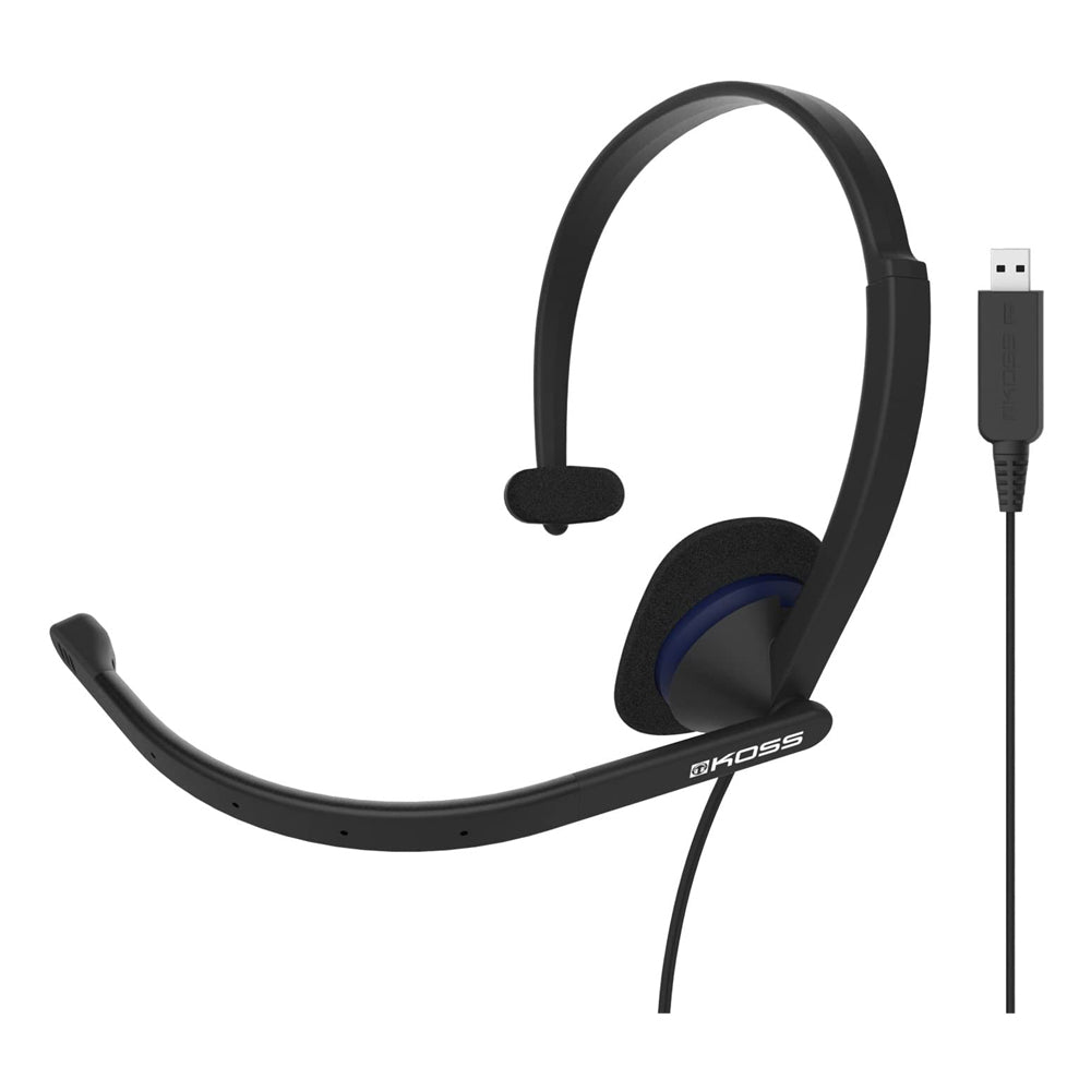Koss Koss Headset CS195-USB Mono with Boom Mic Noise Cancelling USB 8ft Cord (UPC: 021299194263) – Image 2