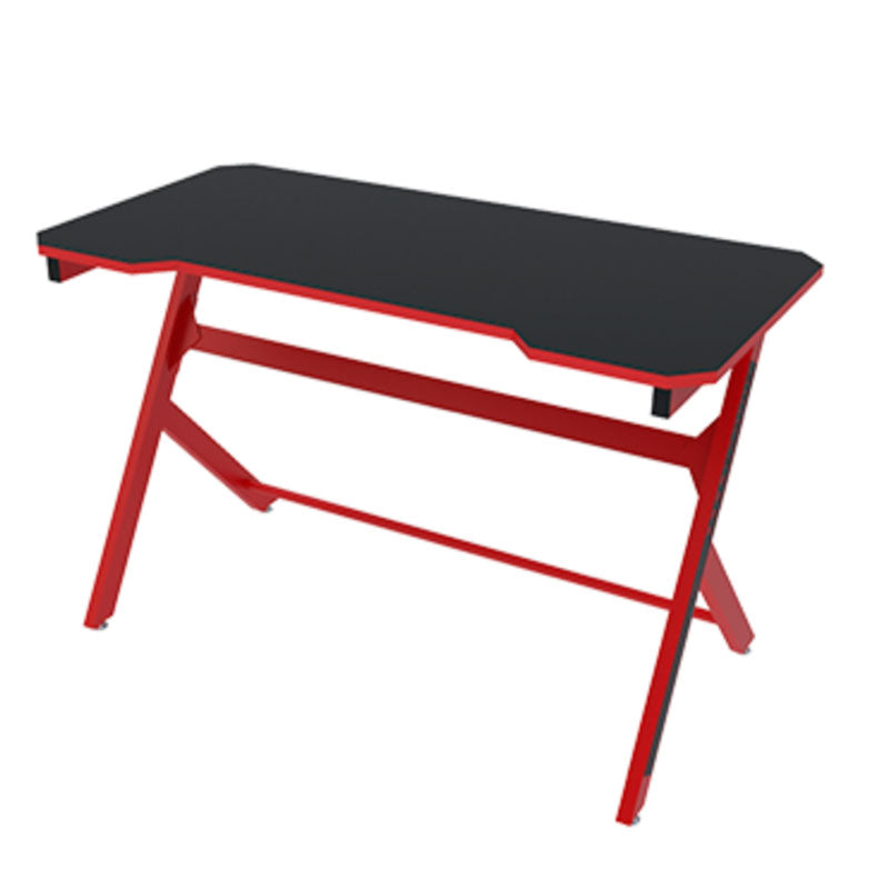 Xtech Xtech Gaming Computer Desk Red Wizard Curved Edges Laminated Surface Metal Frame - Red/Black (SKU: 50996)