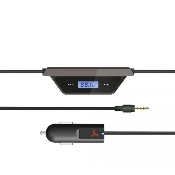 Fuse FM Transmitter Braided Nylon 3.5mm Cable to Connect Phone, PC, Tablets to Car Audio