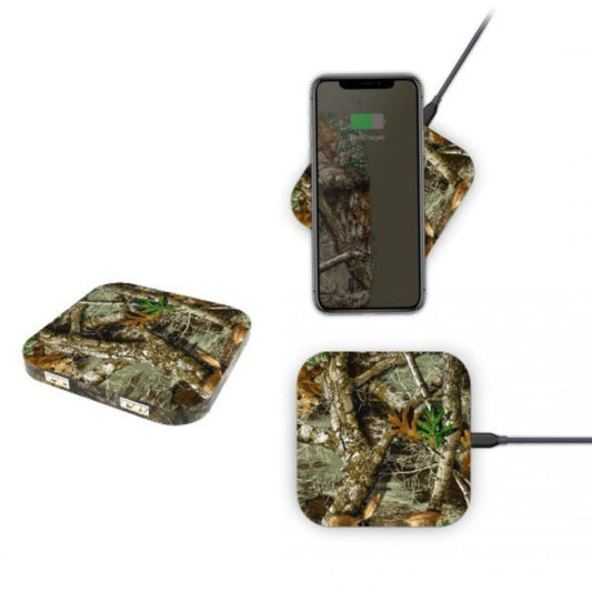 Realtree Edge Qi Wireless Charger 2 Port USB 5V/1 Amp Camo Print