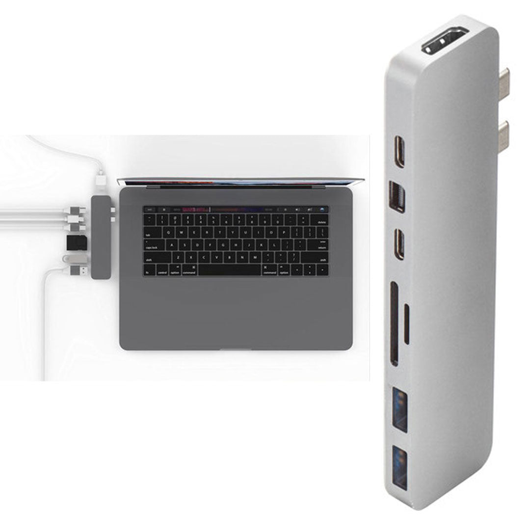Hyper Hyper Docking Station USB-C MacBook Pro/Air 2020 HyperDrive PRO 8-in-2 High Speed - Silver