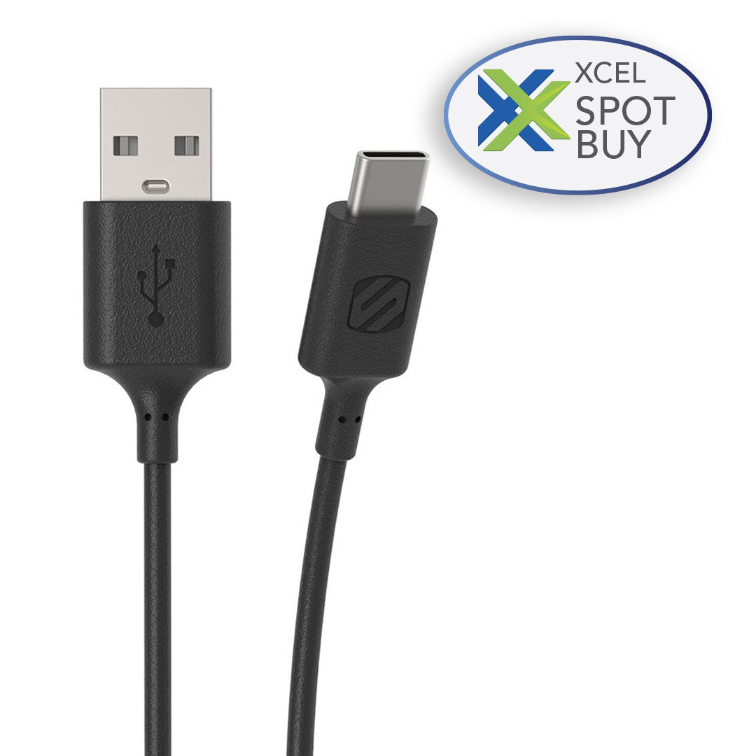 Scosche Scosche Charge & Sync USB-C to USB-A 2.0 3ft Cable Black Strikeline (SKU: 51129) – Image 5