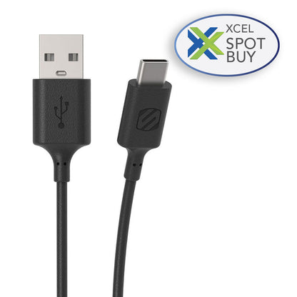 Scosche Scosche Charge & Sync USB-C to USB-A 2.0 3ft Cable Black Strikeline (SKU: 51129) – Image 2