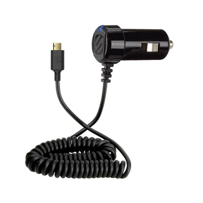 Scosche Scosche Car Charger Micro USB with EZ Tip 12 Watts Black Hard Wired Coil (SKU: 51139)