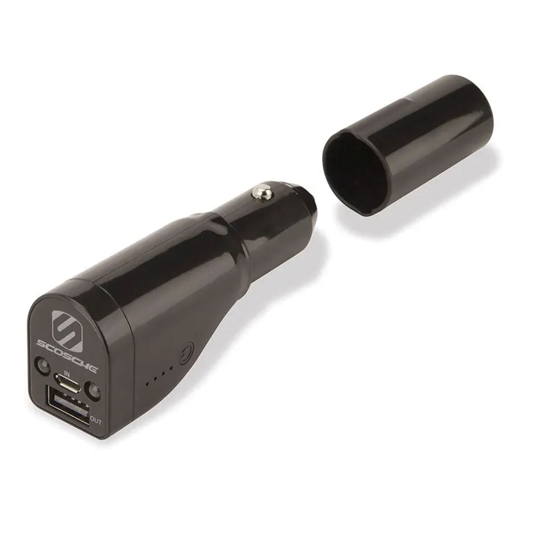 Scosche Scosche 2600mAh Powerbank 2 Port 3-in-1 Car Charger 5 Amp - Powerbank - Flashlight (SKU: 51157) – Image 2