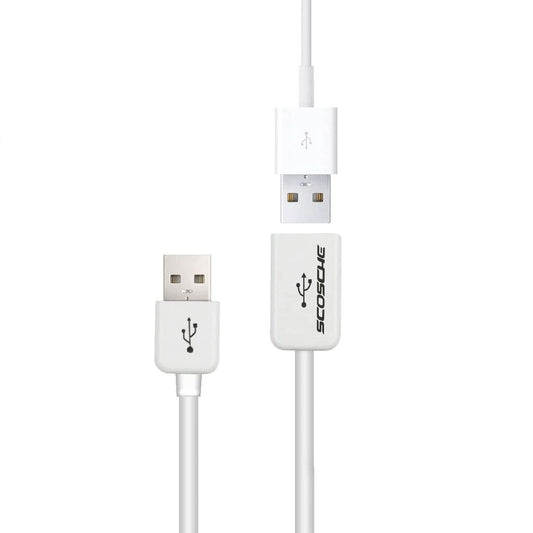 Scosche Extension Cable USB-A Male to USB-A Female 6ft White