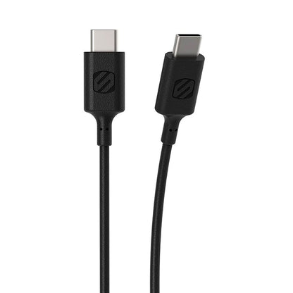 Scosche Charge & Sync USB-C to USB-C Cable 2.0 3ft Black Strikeline