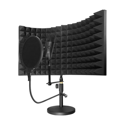 HamiltonBuhl HamiltonBuhl On-Air Podcast Kit Contains Podcast Microphone, Sound Isolation Shield, Pop Filter and Stand Kit