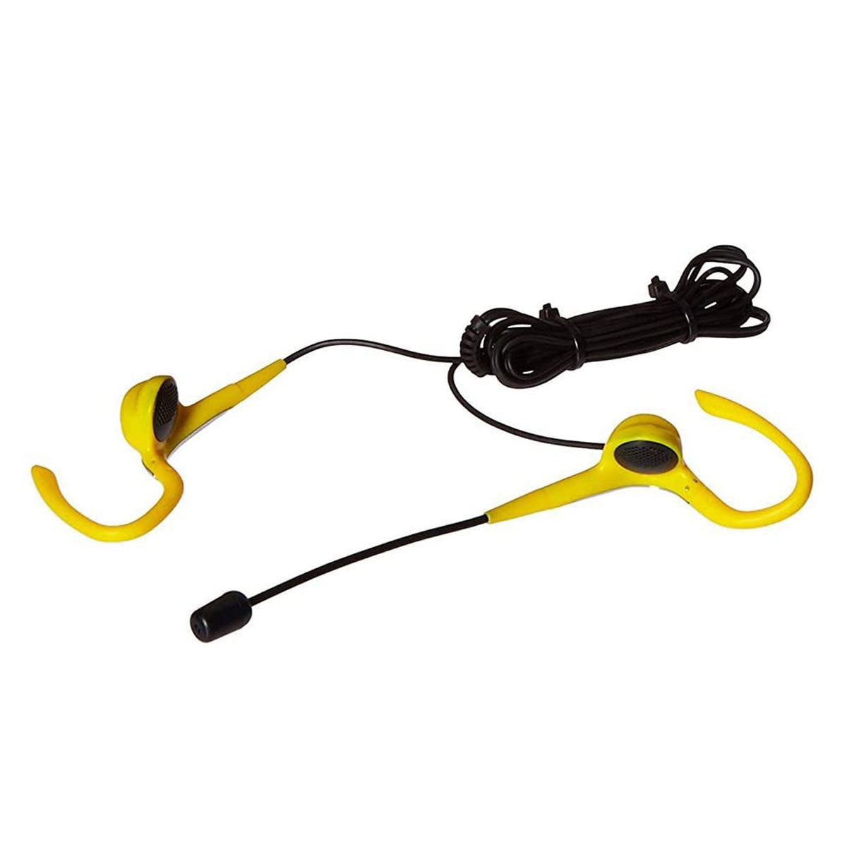 Headset Headset Stereo with Boom Mic - Wrap Around Ear Wired 3.5mm - Yellow & Black Bulk (SKU: 51549.0) – Image 4