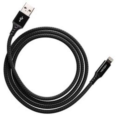 Ventev Ventev Charge & Sync Lightning MFI to USB-A Cable 4ft Alloy - Black (UPC: 8100797206510) – Image 3