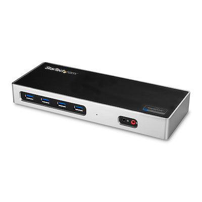 StarTech StarTech Docking Station Dual Monitor USB-A & USB-C HDMI & DisplayPort - PC/Mac - Black & Silver (UPC: