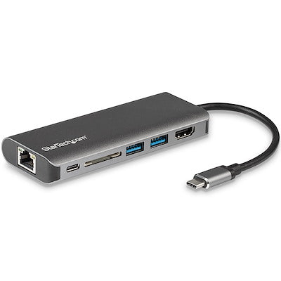 StarTech StarTech Adapter USB-C Multiport 6-in-1 Thunderbolt 3 - 4K Video - PC/Mac/Chrome/Android - Silver (UPC: