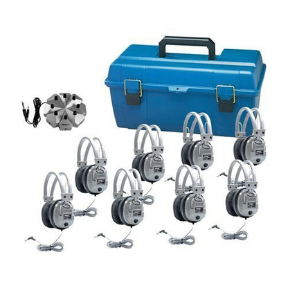 HamiltonBuhl HamiltonBuhl Listening Centre 8 with Jackbox Deluxe Headphone & Carry Case (UPC: 681181130283) – Image 2