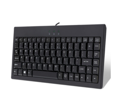Adesso Adesso Keyboard Wired Mini Less than 12in Wide with PS/2 Adapter PC/Mac - Black (SKU: 51876)