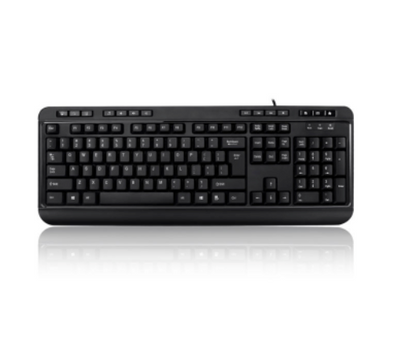 Adesso Adesso Keyboard Wired Multimedia with 3 Port USB Hub PC/Mac - Black (SKU: 51877) – Image 2