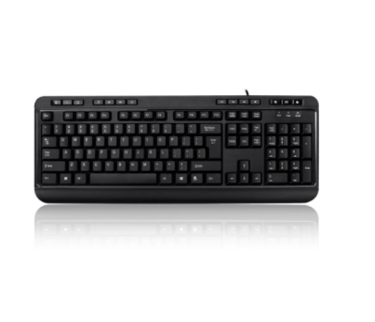 Adesso Adesso Keyboard Wired Multimedia with 3 Port USB Hub PC/Mac - Black (SKU: 51877) – Image 3
