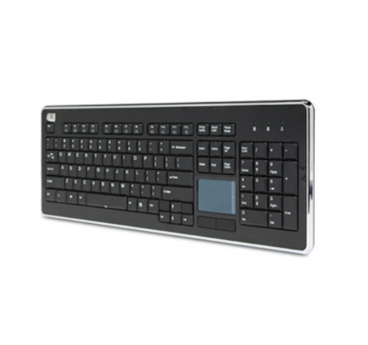 Adesso Adesso Keyboard Wired with Touchpad SlimTouch with Metallic Accent - Black (SKU: 51882) – Image 4