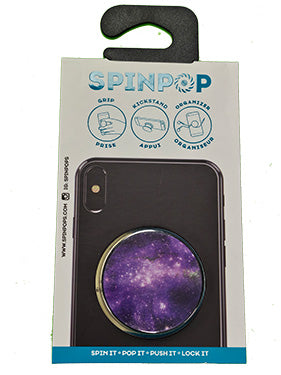 Spinpop Spinpop Expanding Stand & Grip Purple Nebula - Single (UPC: 8427001031510)